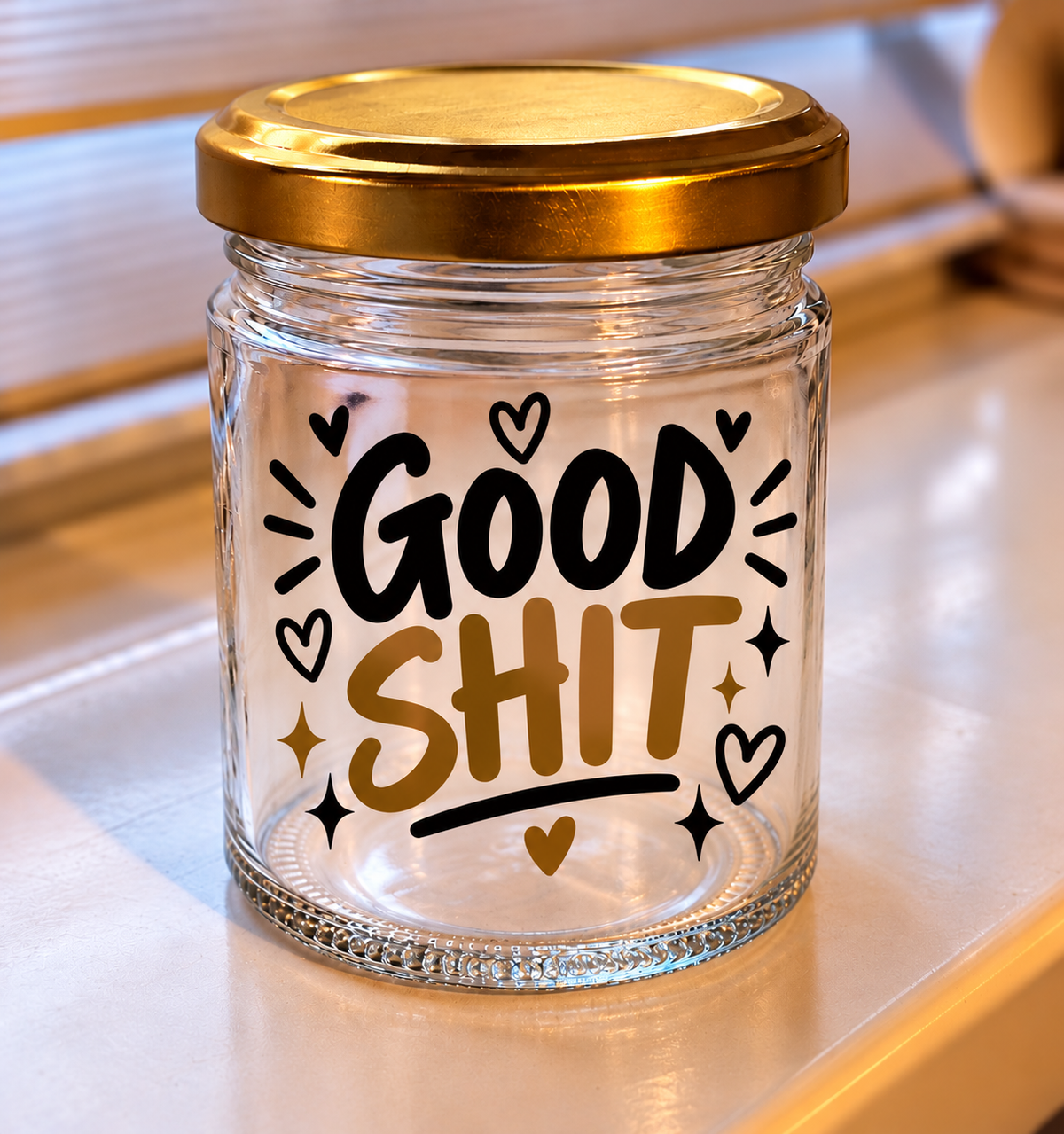 GOOD SHIT | Funny Glass Storage Jar