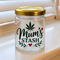 Mum’s Stash Jar | Funny Glass Storage Jar