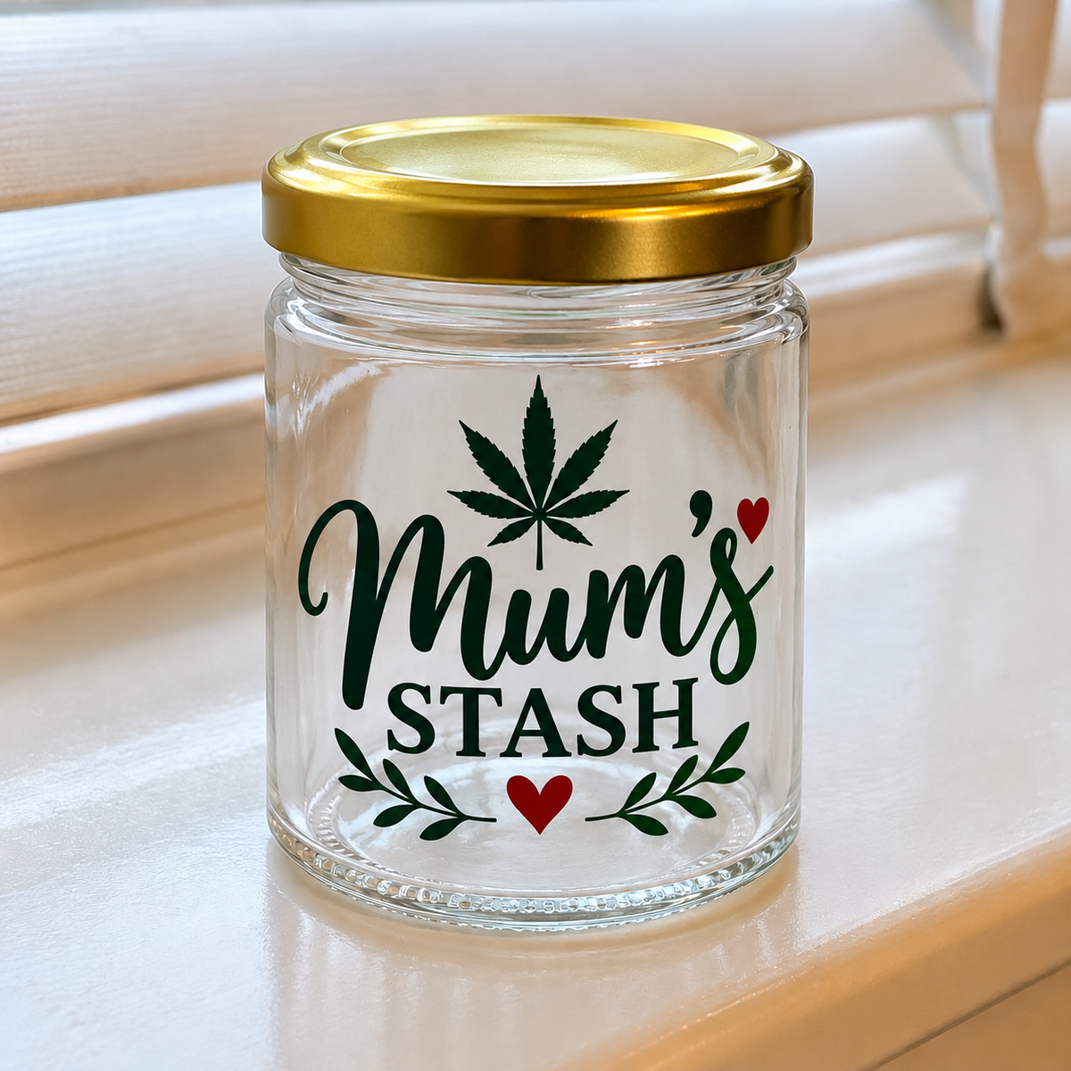 Mum’s Stash Jar | Funny Glass Storage Jar