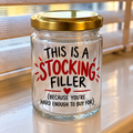 This Is a Stocking Filler – Funny Christmas Gift Jar