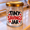 TINY SAVINGS JAR ❤️ | Funny Novelty Glass Jar