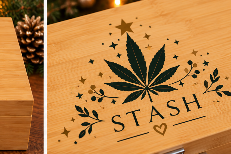 STASH | Bamboo Lockable Storage Box